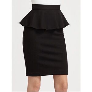 Alexis feminine Elegant Black peplum skirt stretch feminine VTG Medium